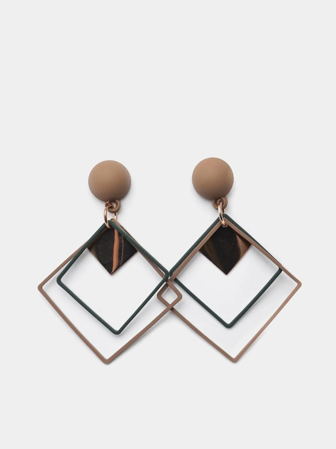 Серьги  "Ромб"