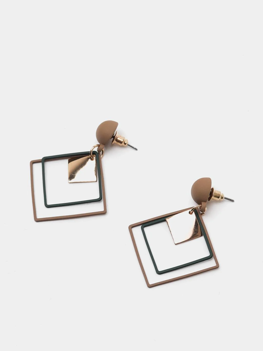 Серьги  "Ромб"