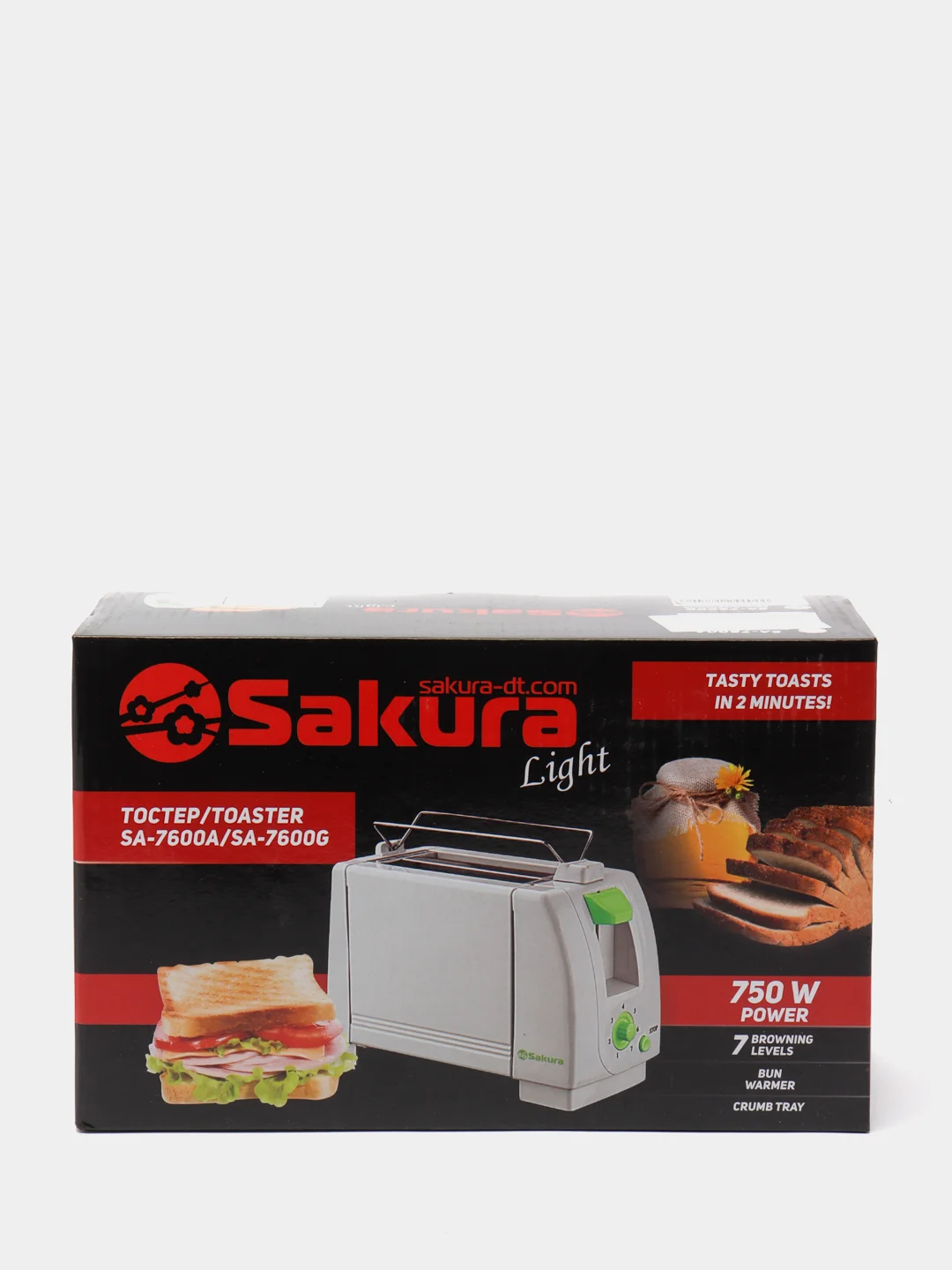 Тостер Sakura SA-7600G, 750 Вт
