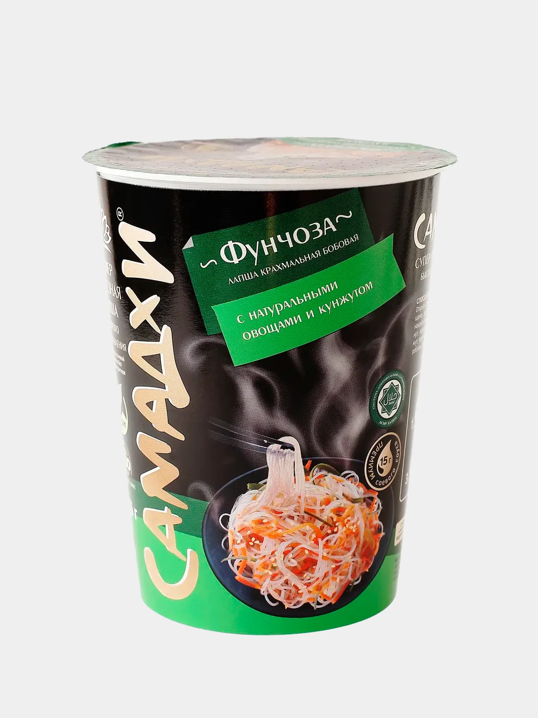 Фунчоза САМАДХИ лапша быстрого приготовления, стакан 75 гр купить по ...