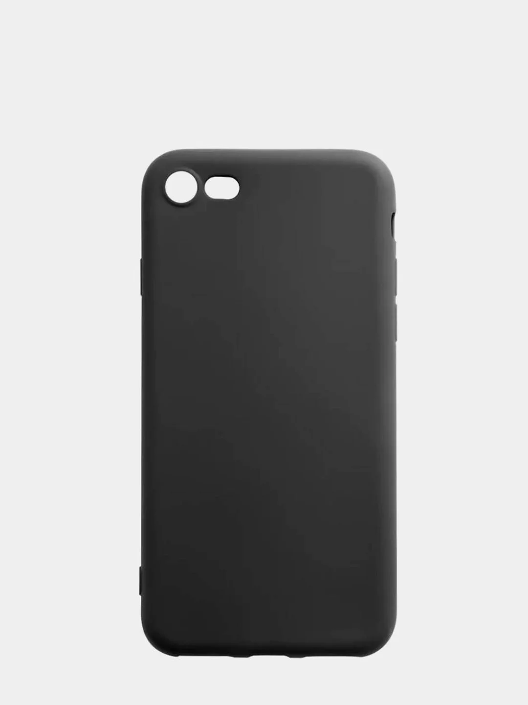 Чехол iPhone 7 / 8 / SE 2020 черный силиконовый (Айфон 7 / 8 / СЕ) за ...