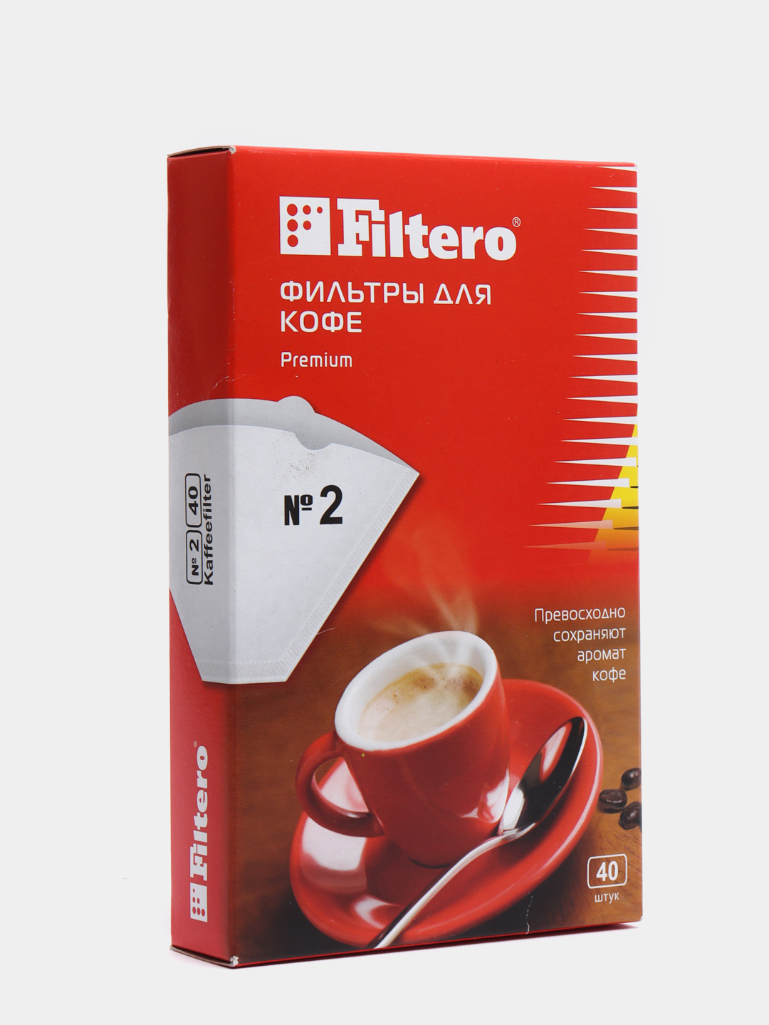  FILTERO ПРЕМИУМ №2 для кофеварок 40 шт за 188 ₽  в .