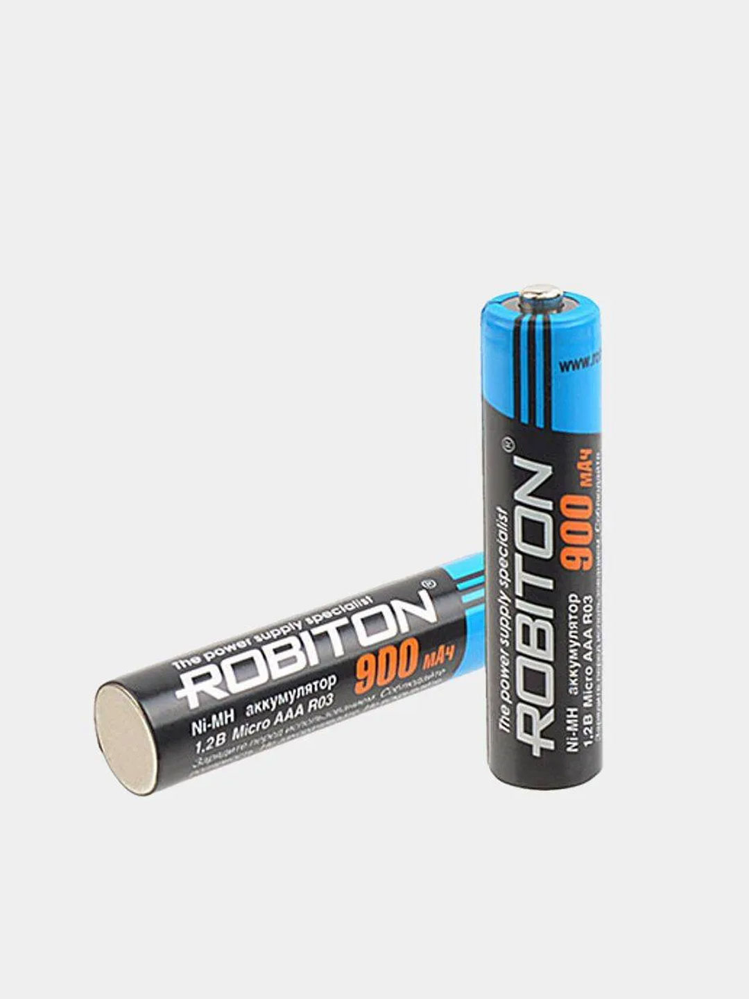 Аккумуляторные батарейки ROBITON R03 900MH BL2 мизинчиковые за 300 .