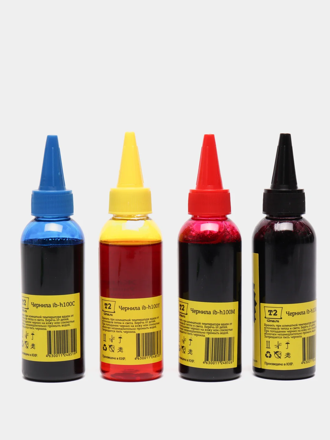 Комплект универсальных чернил для HP и Lexmark 4х100, Т2