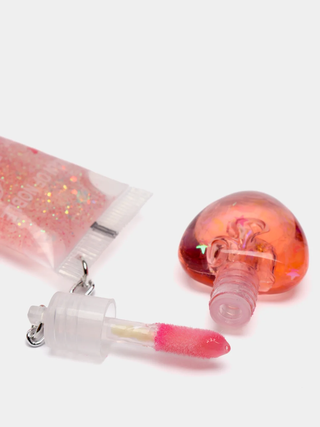 Блеск для губ с блестками 2 в 1