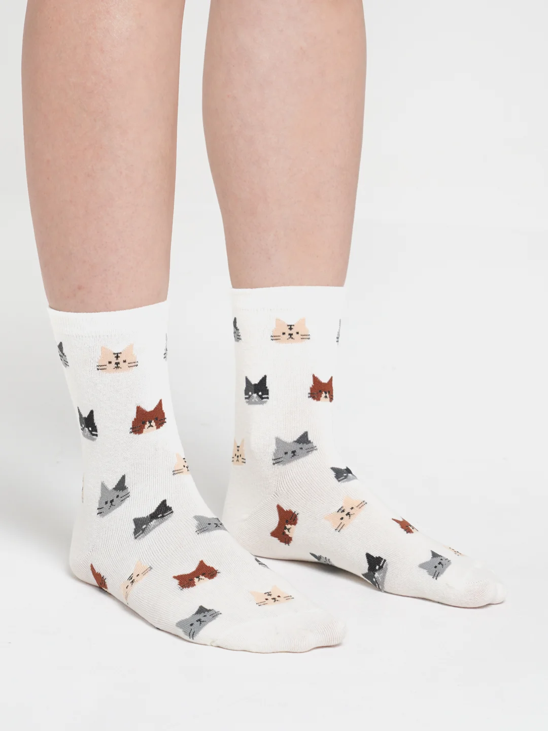 Носки женские с принтом котики