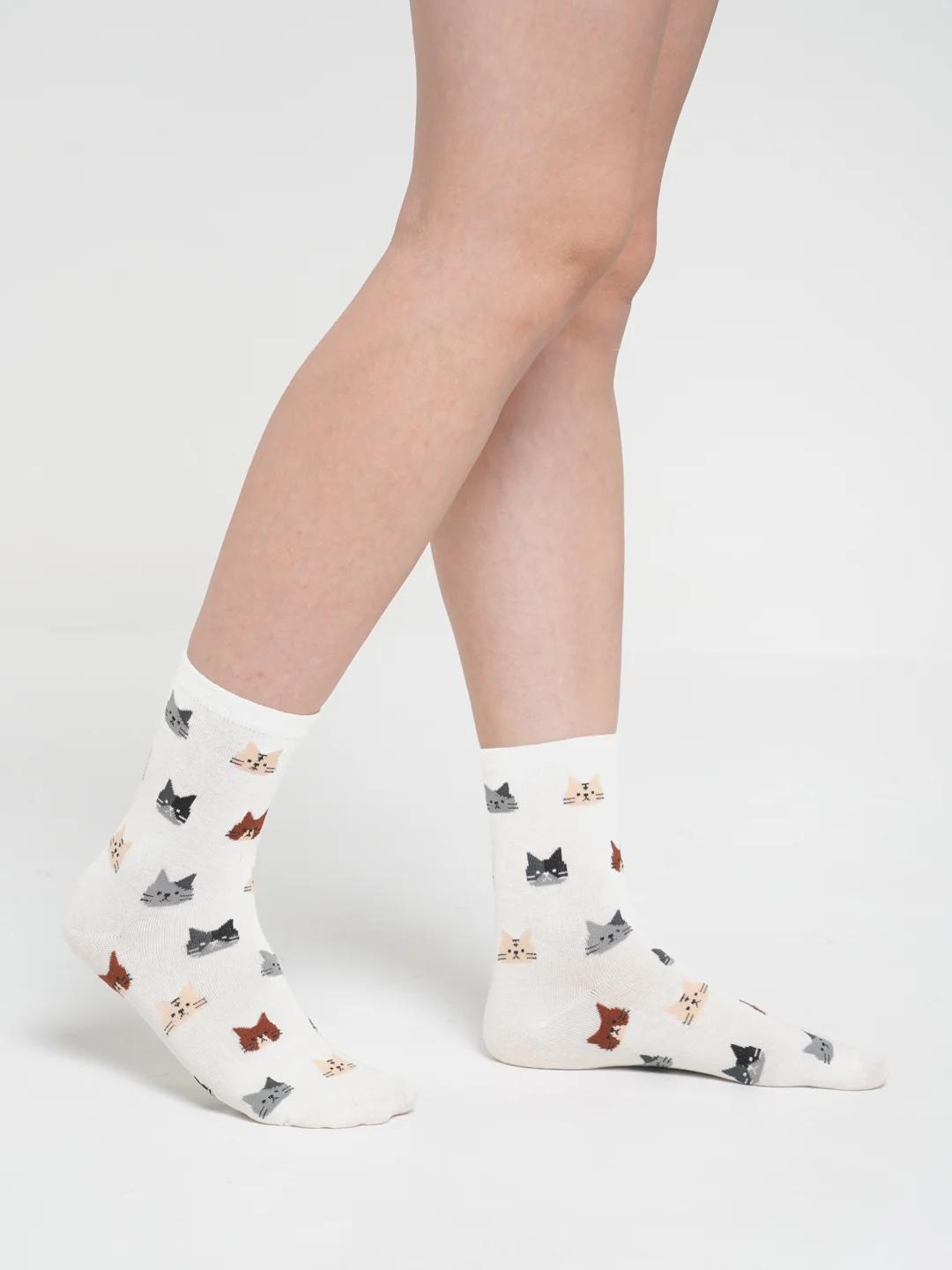 Носки женские с принтом котики