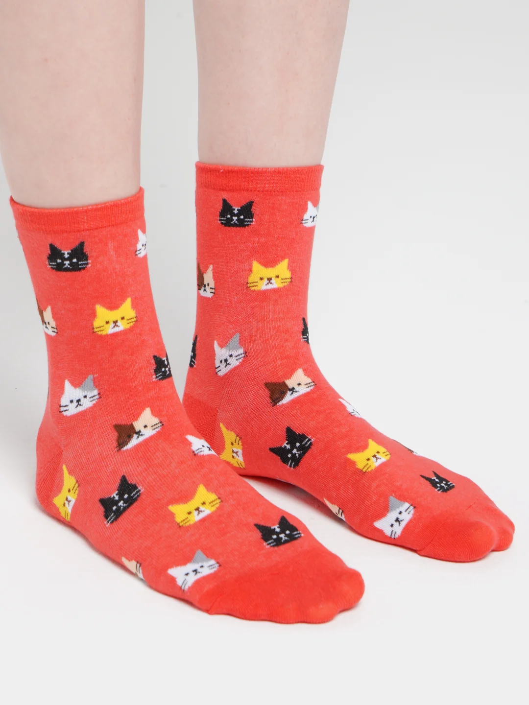 Носки женские с принтом котики
