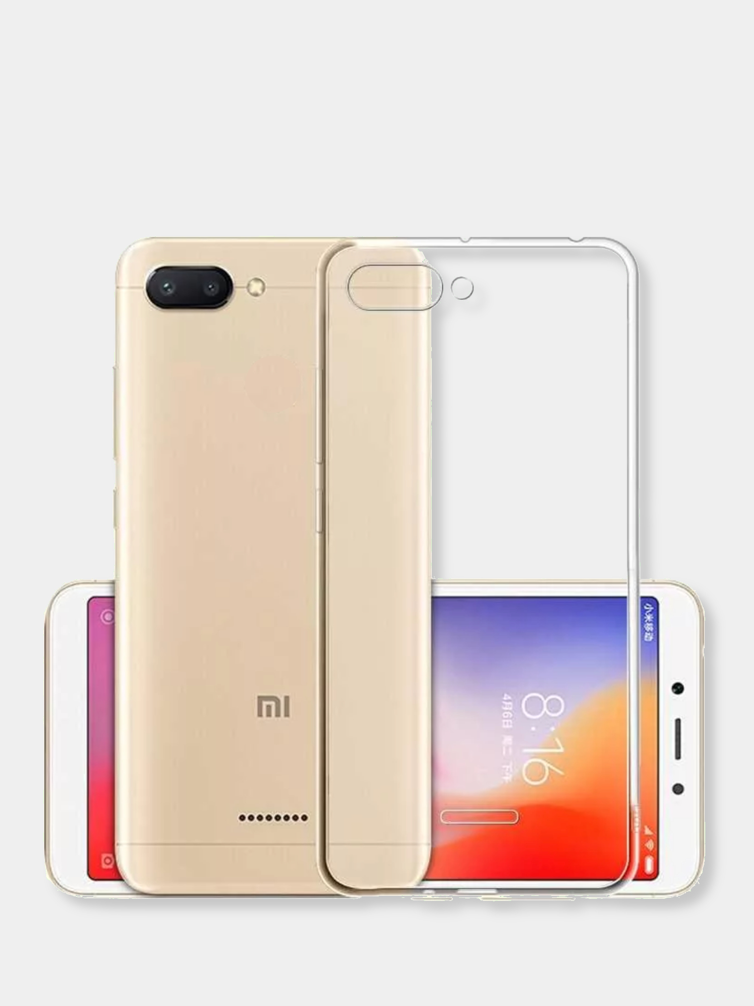 Чехол Xiaomi Redmi 6A, Сяоми Редми 6А, прозрачный силиконовый купить по  цене 99 ₽ в интернет-магазине KazanExpress