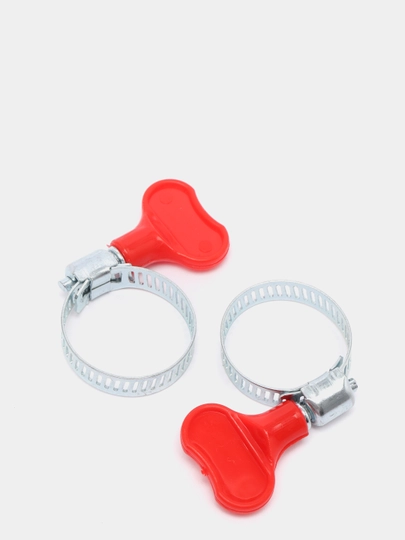 Хомут обжимной из нержавеющей стали, с бабочкой, 16-25 мм, 2 штуки за ...