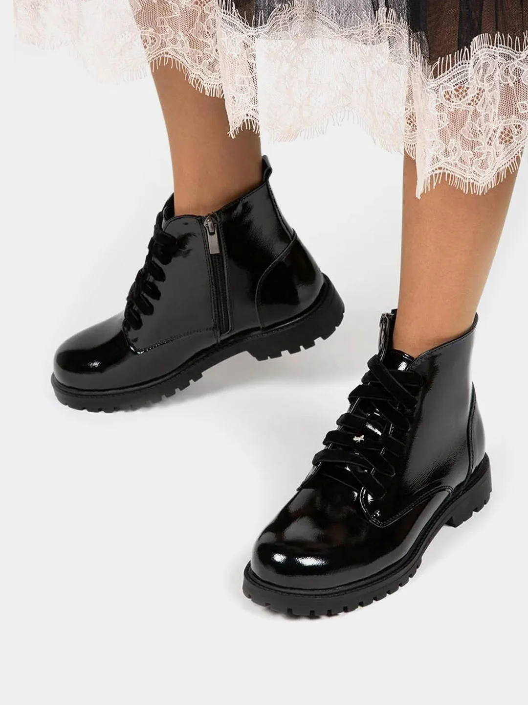 Ботинки IRIDIS кожаные, для девочки