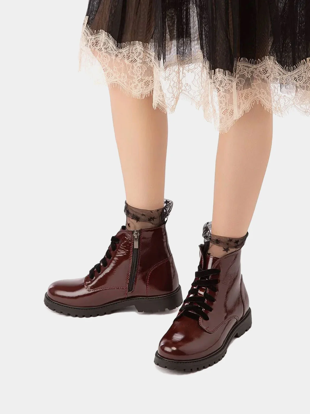 Ботинки IRIDIS кожаные, для девочки