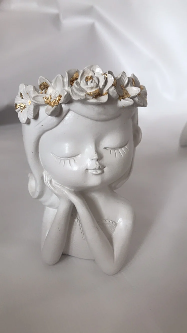 Кашпо из гипса \"Девочка Мия\" за 550 ₽ купить в интернет-магазине ...