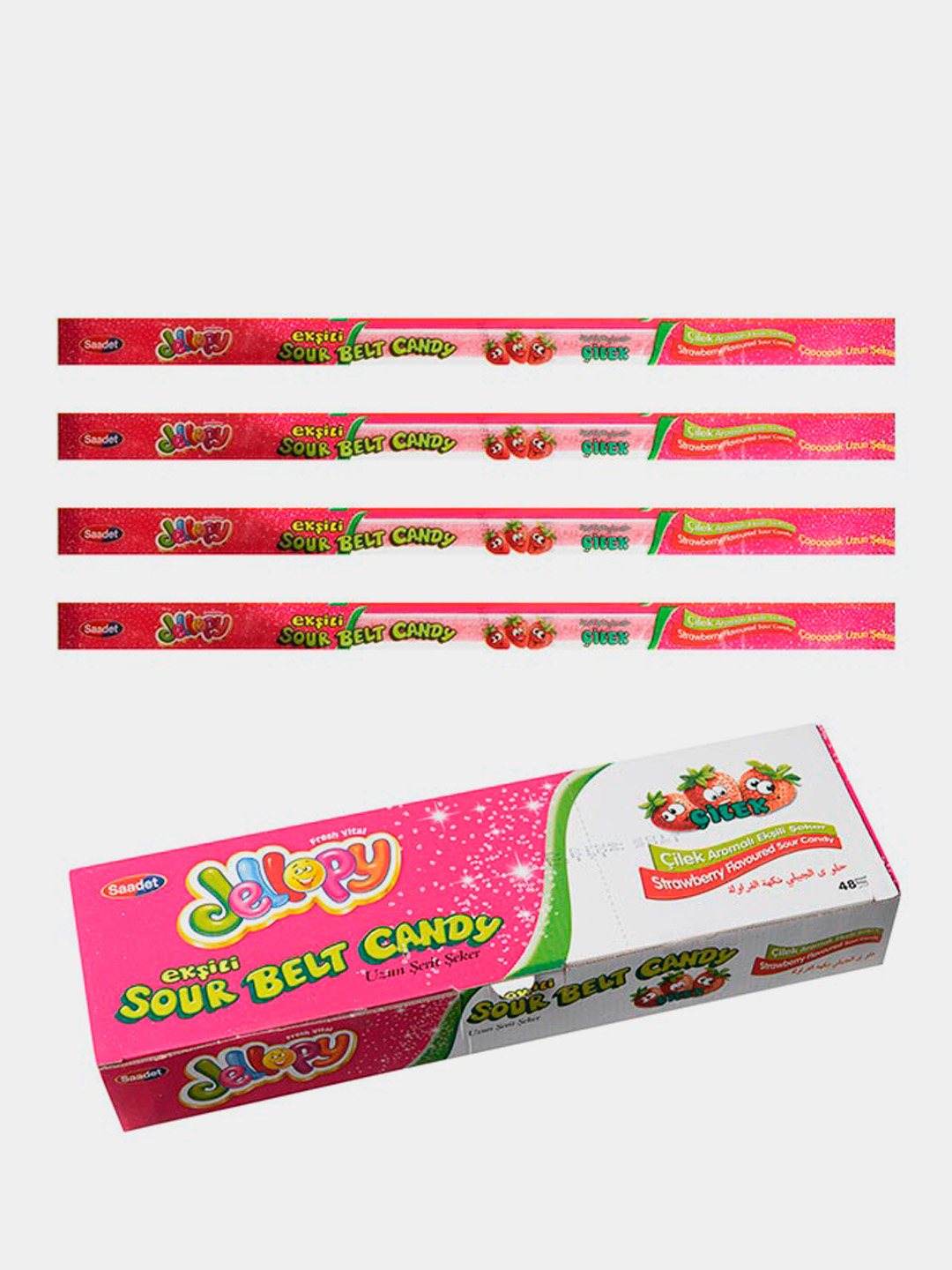 Жевательный мармелад Jellopy Sour Belt Candy 10гр