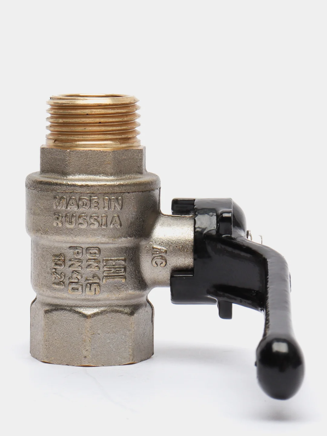 Кран шаровый латунный LD Pride 47.15.В-Н.Р(pn 40) D15, рычаг за 335 ...