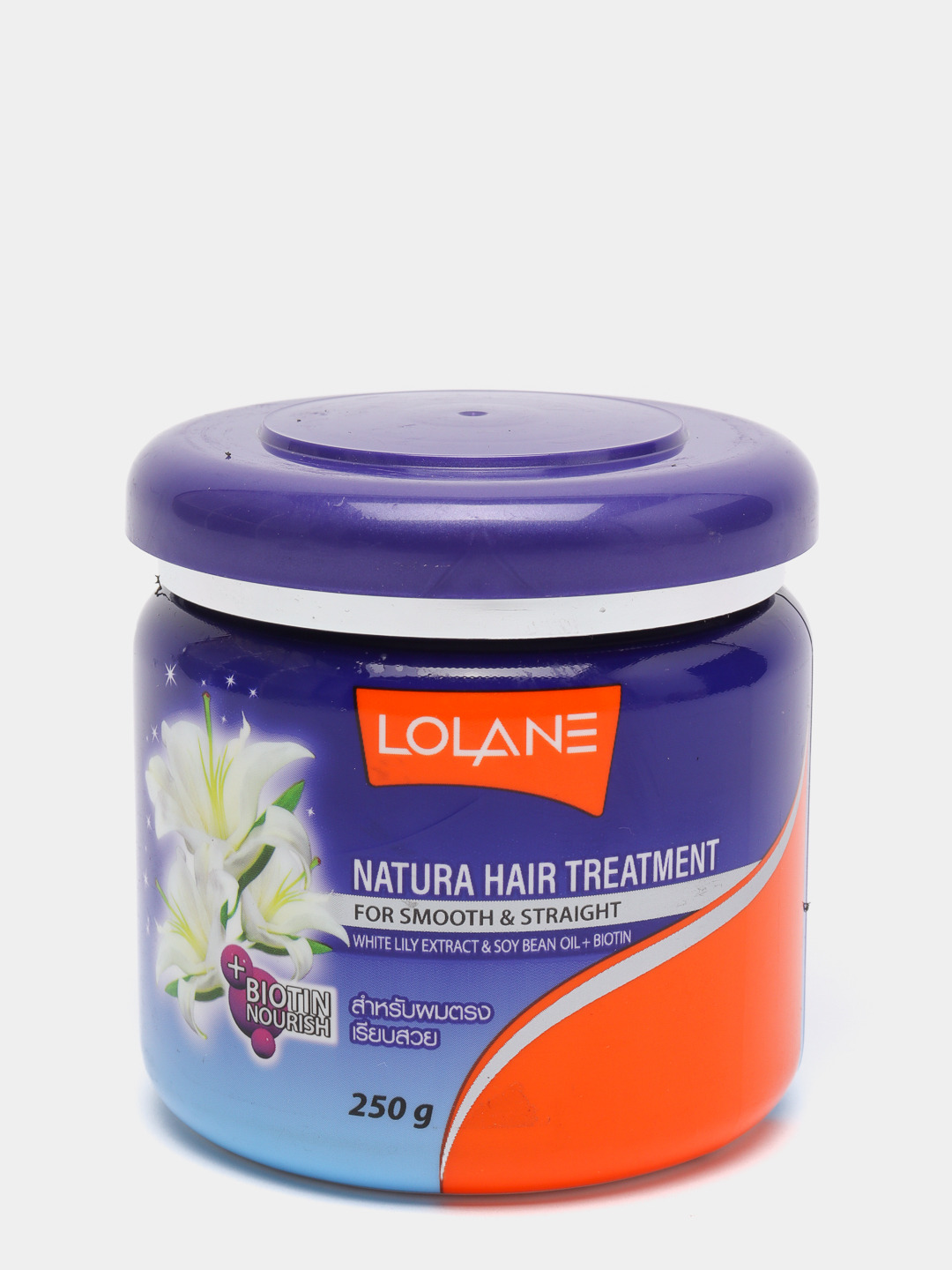 Выпрямляющая маска для волос с экстрактом белой лилии lolane natura