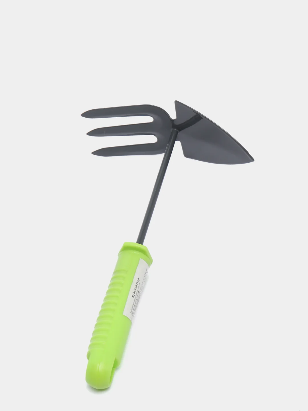 Мотыга садовая металлическая с нескользящей пластиковой ручкой, 3 зубца ...