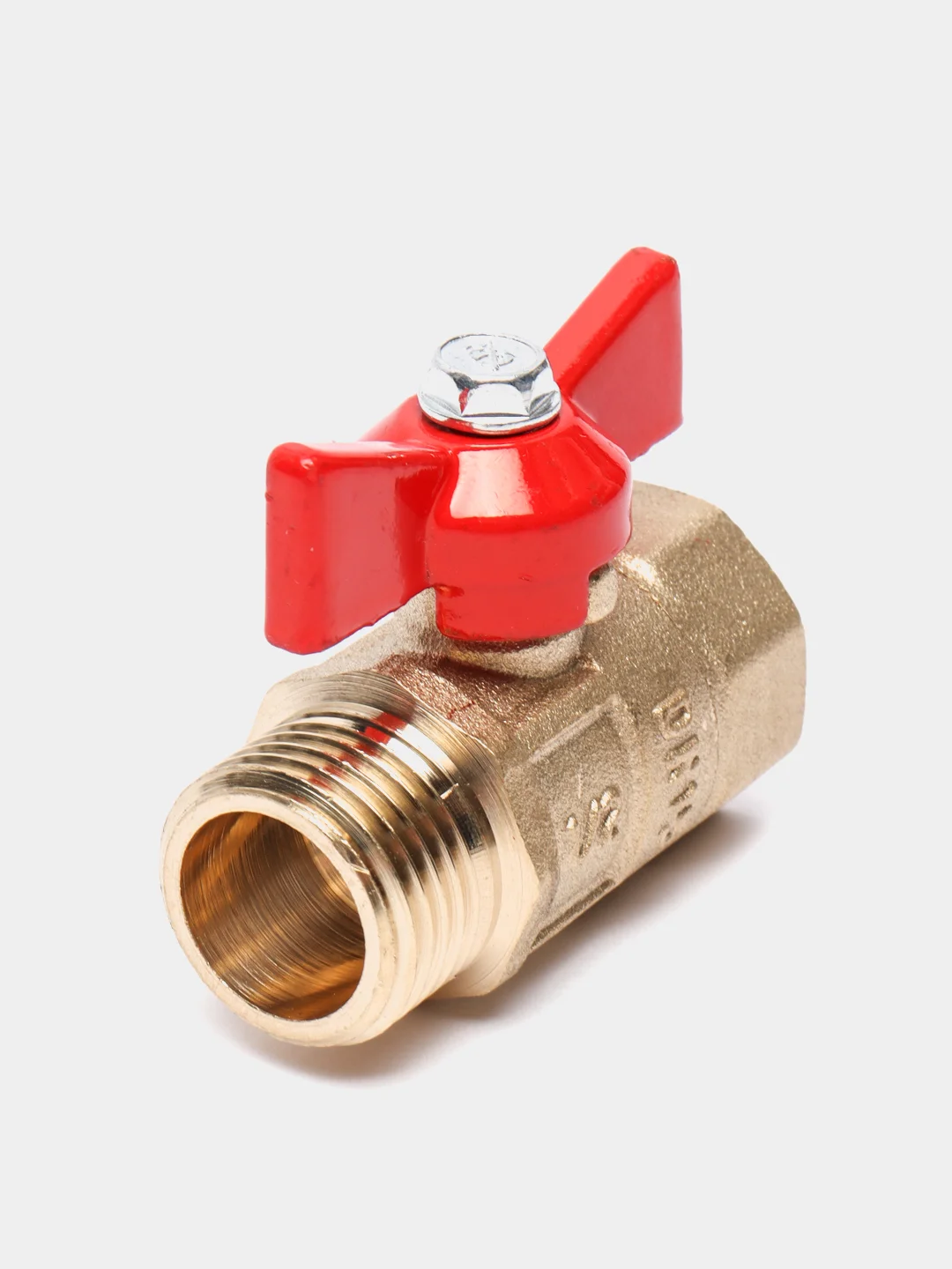 Кран шаровый латунный Практик, 1/2\", бабочка за 259 ? купить в интернет ...