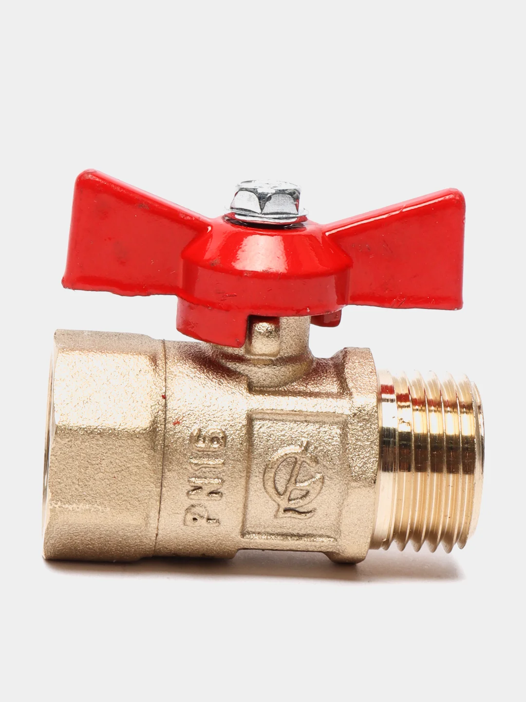 Кран шаровый латунный Практик, 1/2\", бабочка за 259 ? купить в интернет ...