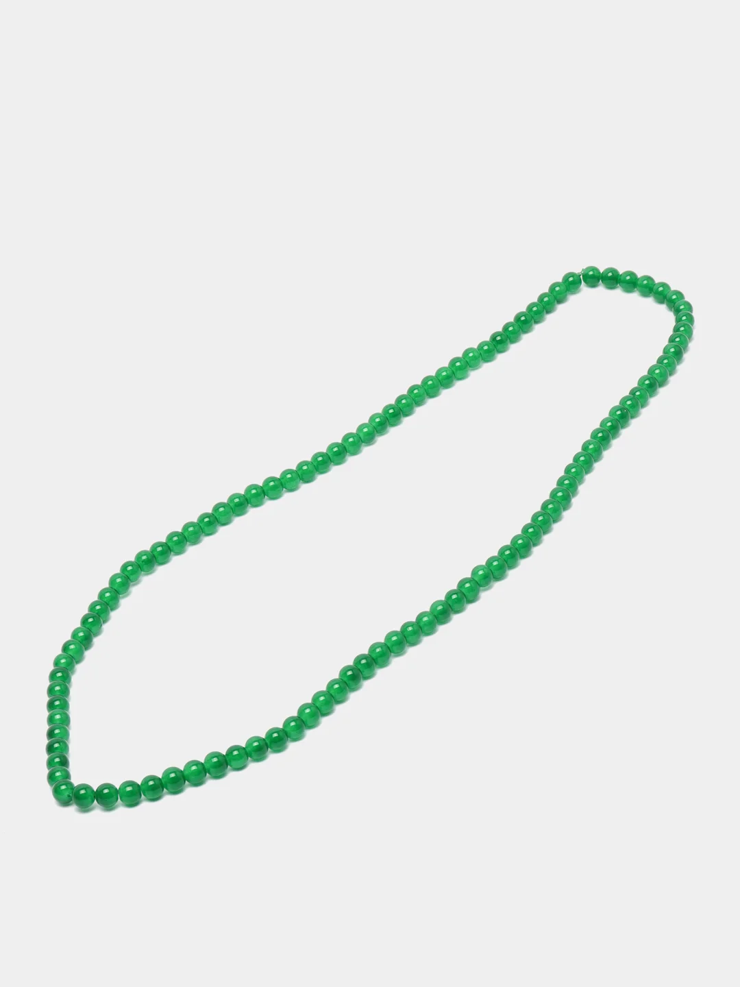 Бусины стеклянные. Имитация нефрита