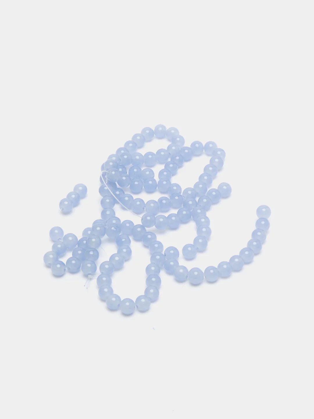 Бусины стеклянные. Имитация нефрита