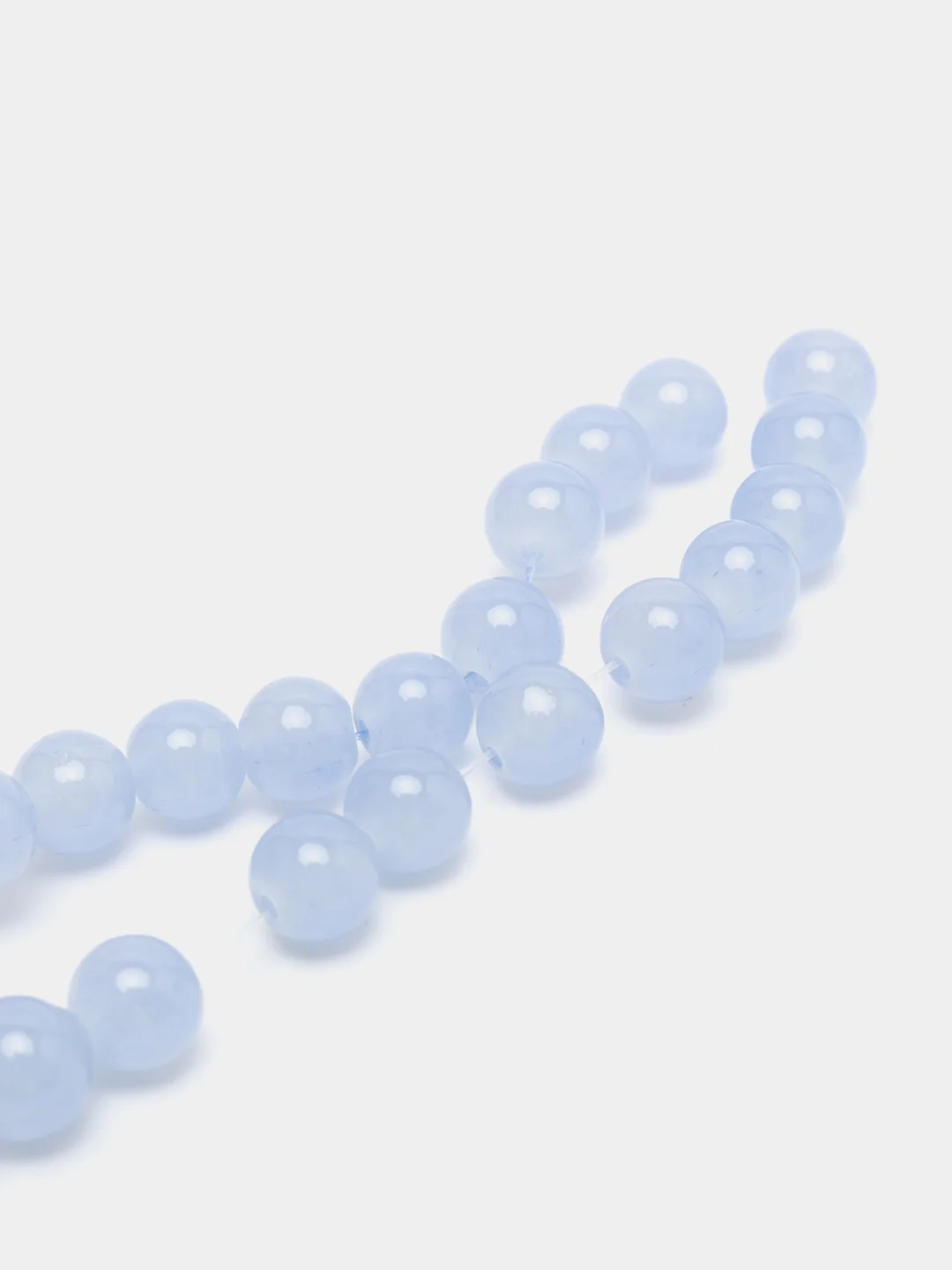 Бусины стеклянные. Имитация нефрита