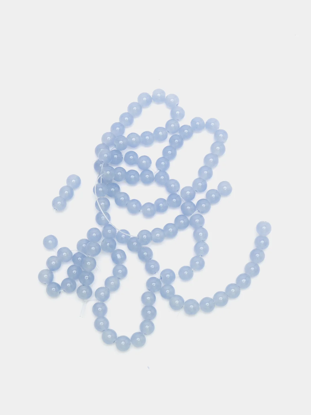 Бусины стеклянные. Имитация нефрита