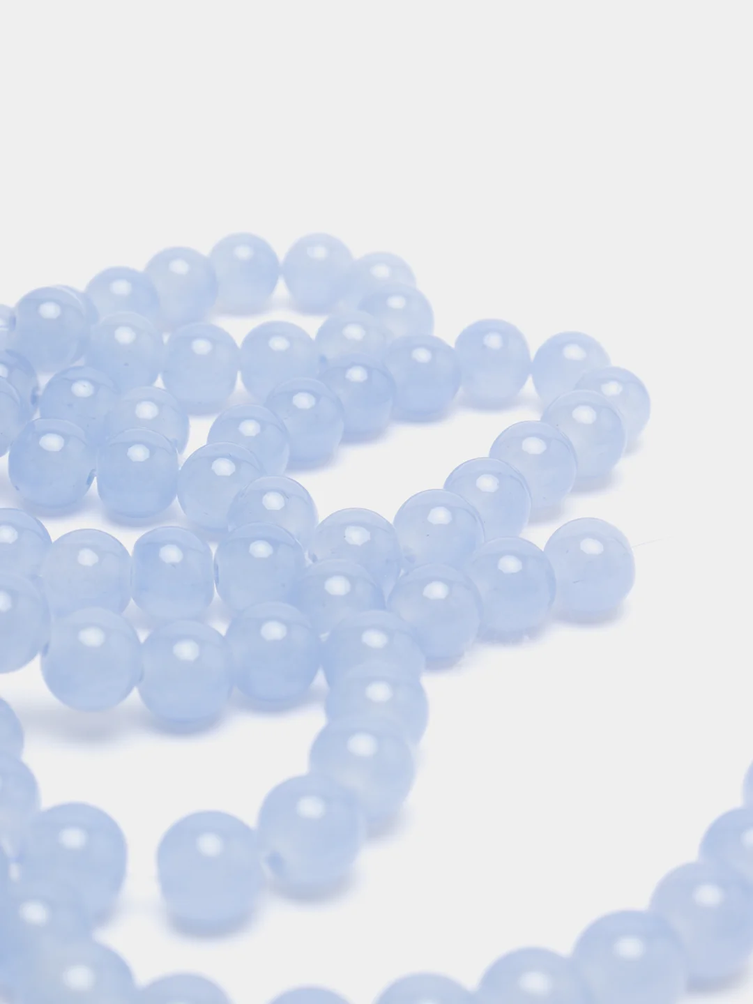 Бусины стеклянные. Имитация нефрита