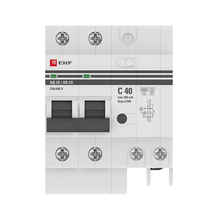 Abb узо 2р 40a 100ма тип ас