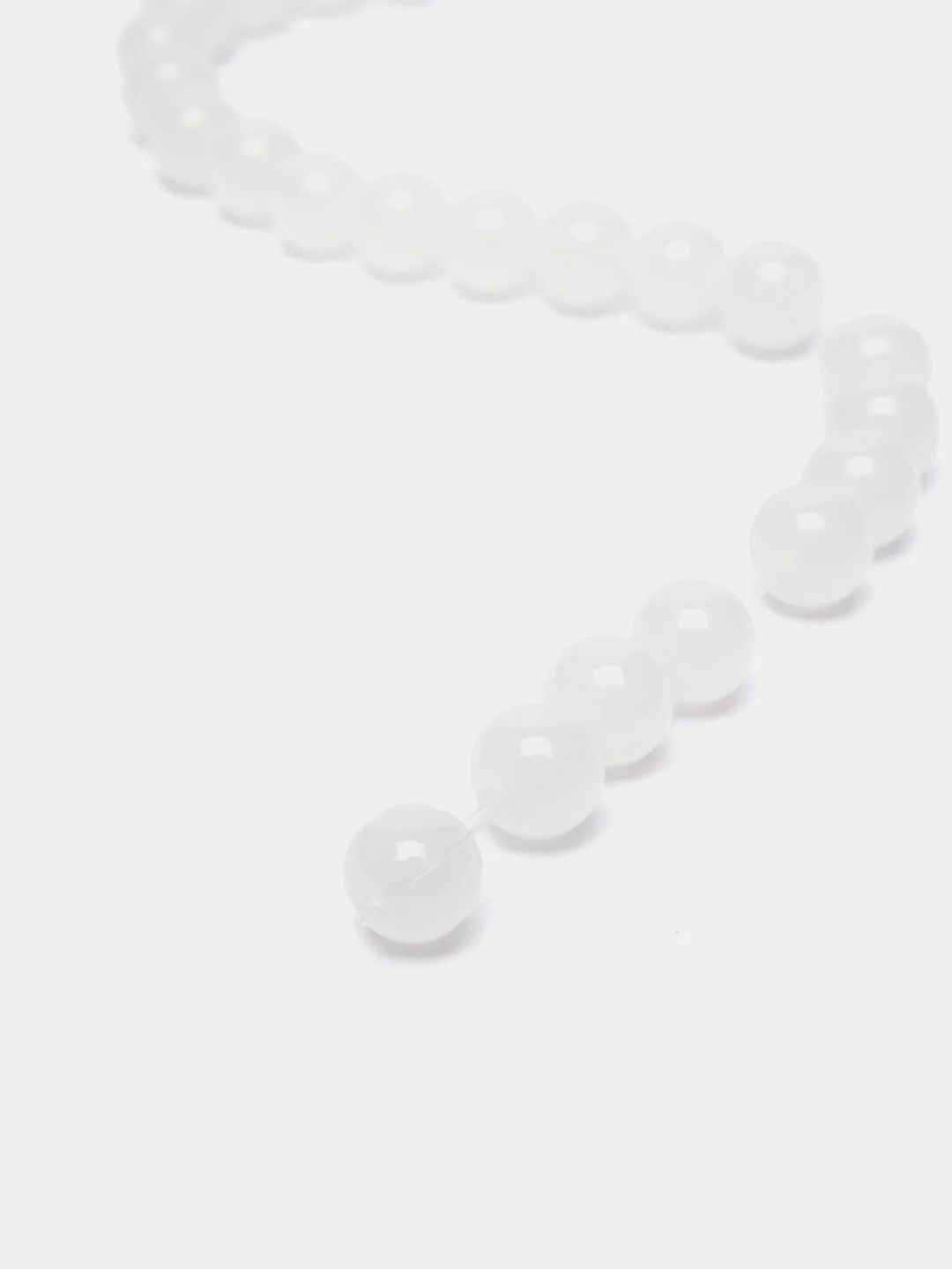 Бусины стеклянные. Имитация нефрита