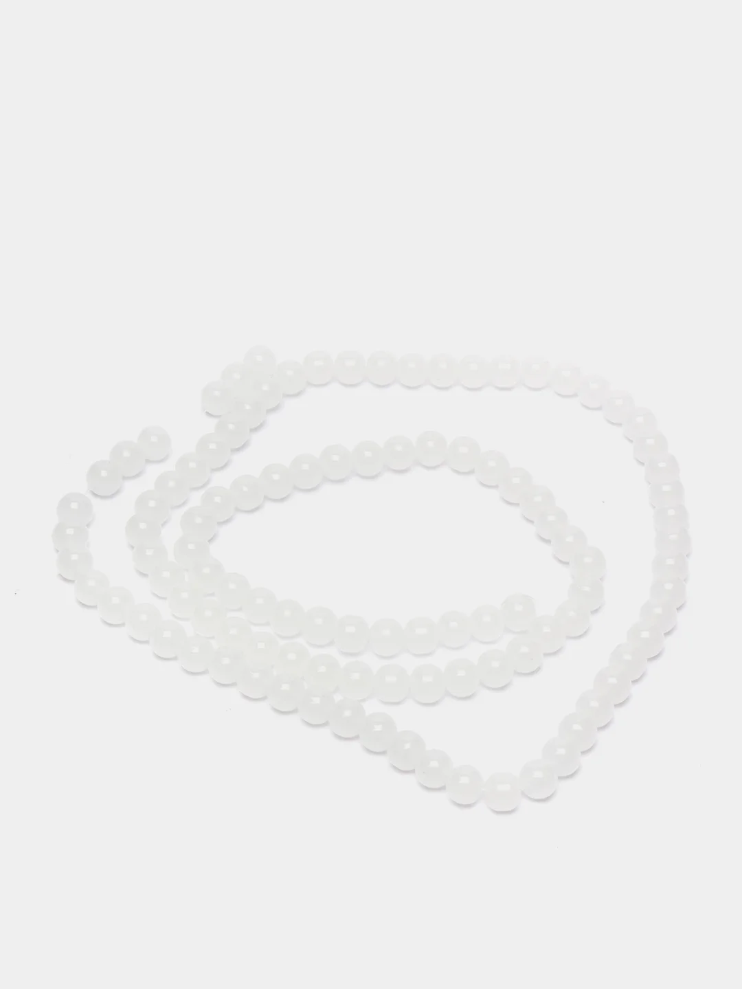 Бусины стеклянные. Имитация нефрита