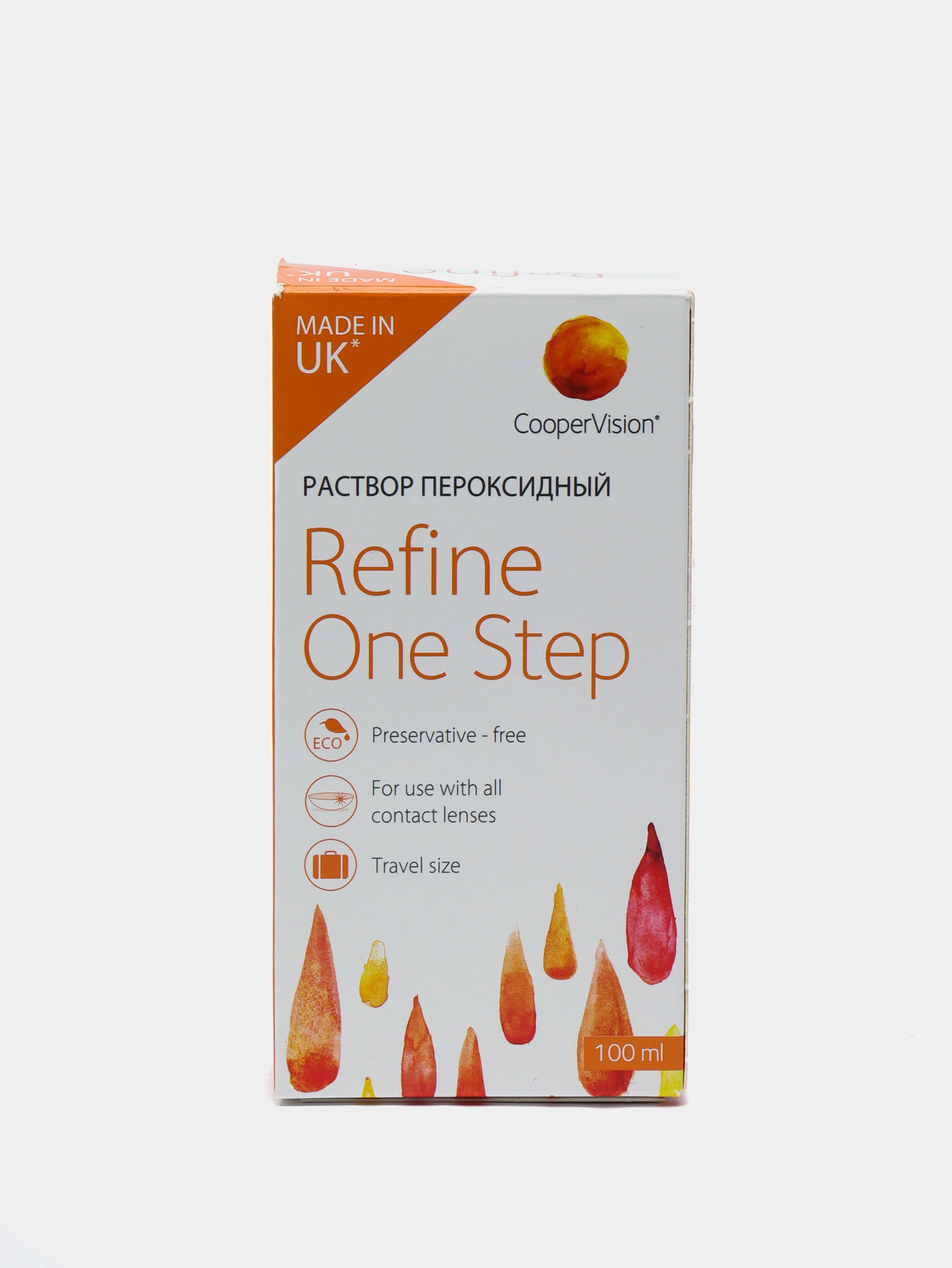 Пероксидный раствор для линз CooperVision One Step с контейнером, 100 мл
