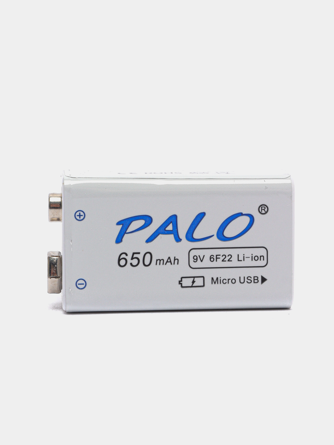  батарейка Крона Palo 9v 650 mAh, microUSB за 1150 .