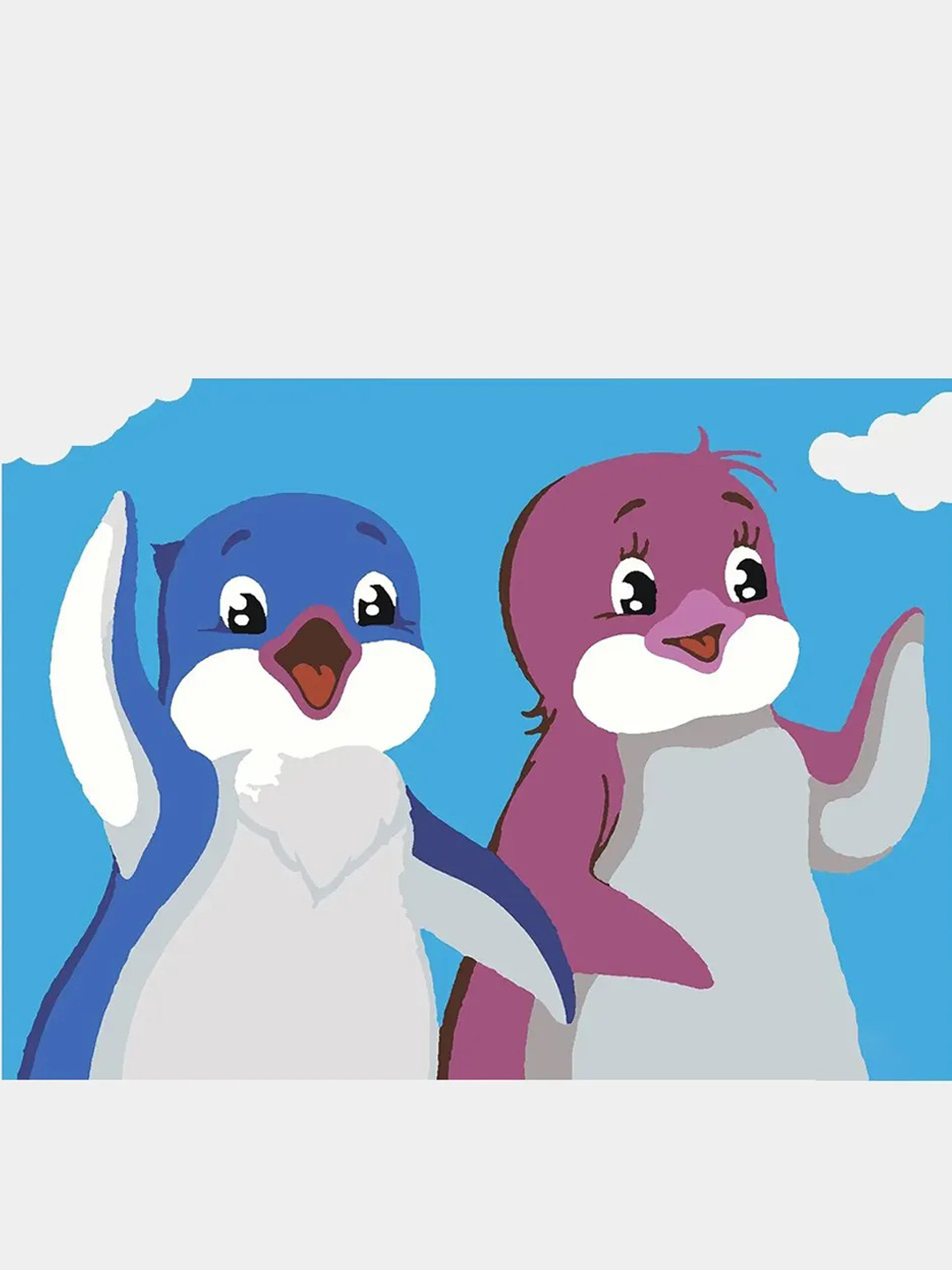 Пингвины из мультфильма Лоло и Пепе