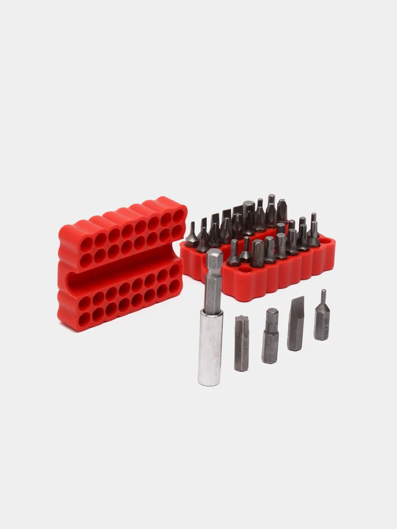 Набор бит с магнитным держателем, 32 штуки