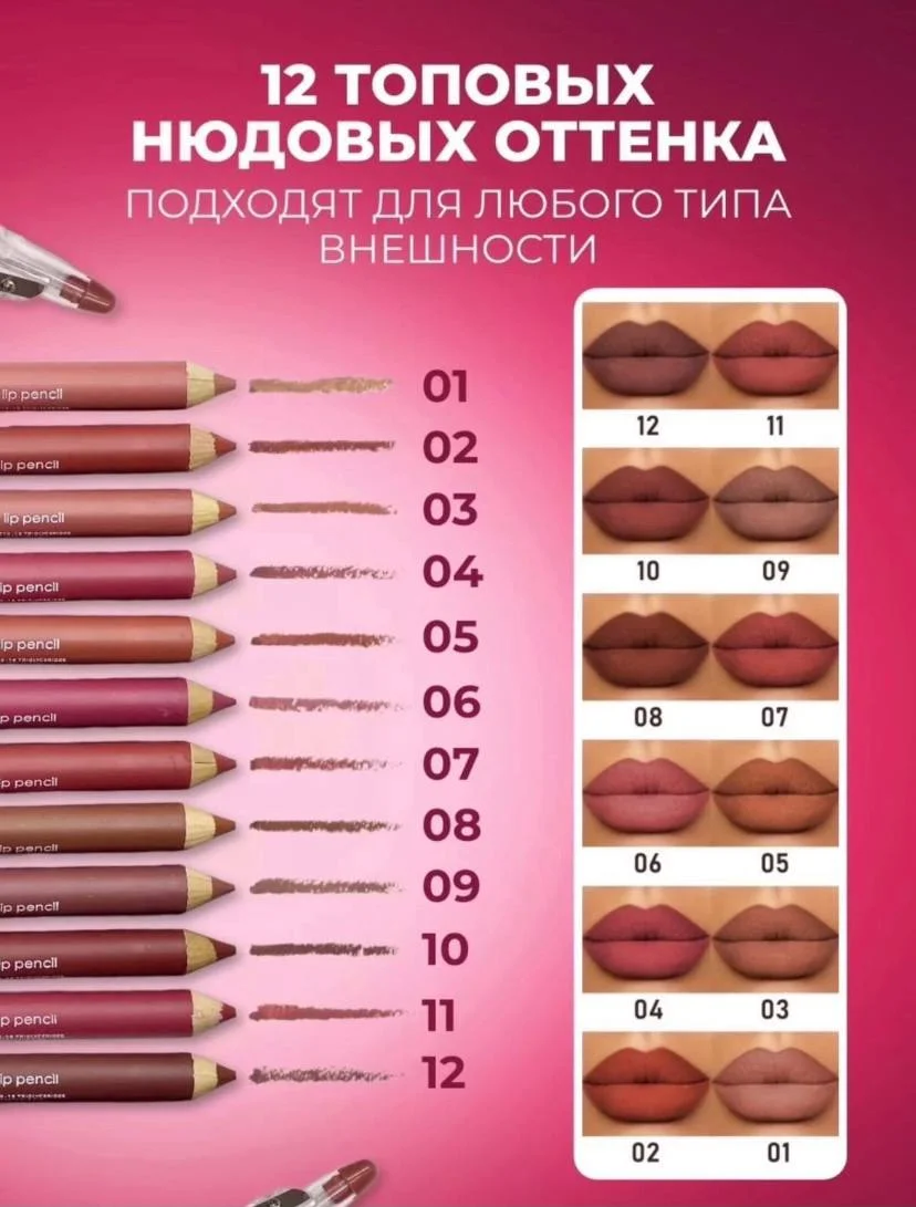 Набор карандашей для губ Вайлдберриз