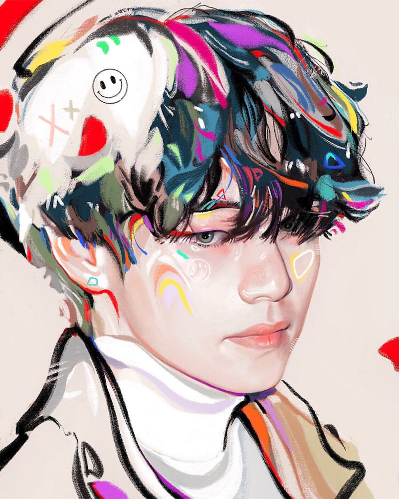 BTS V арт