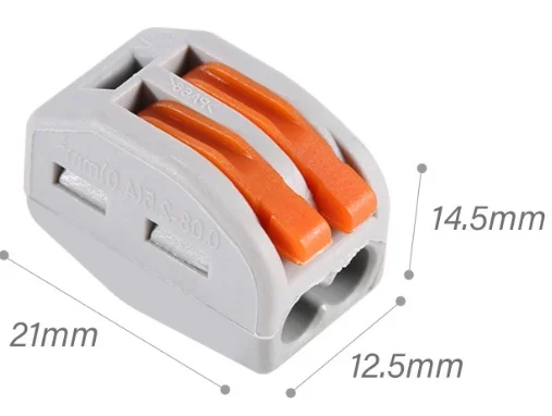 Клемма соединительная 2х контактная и 3х контактная Wago/ВАГО, клемма ...