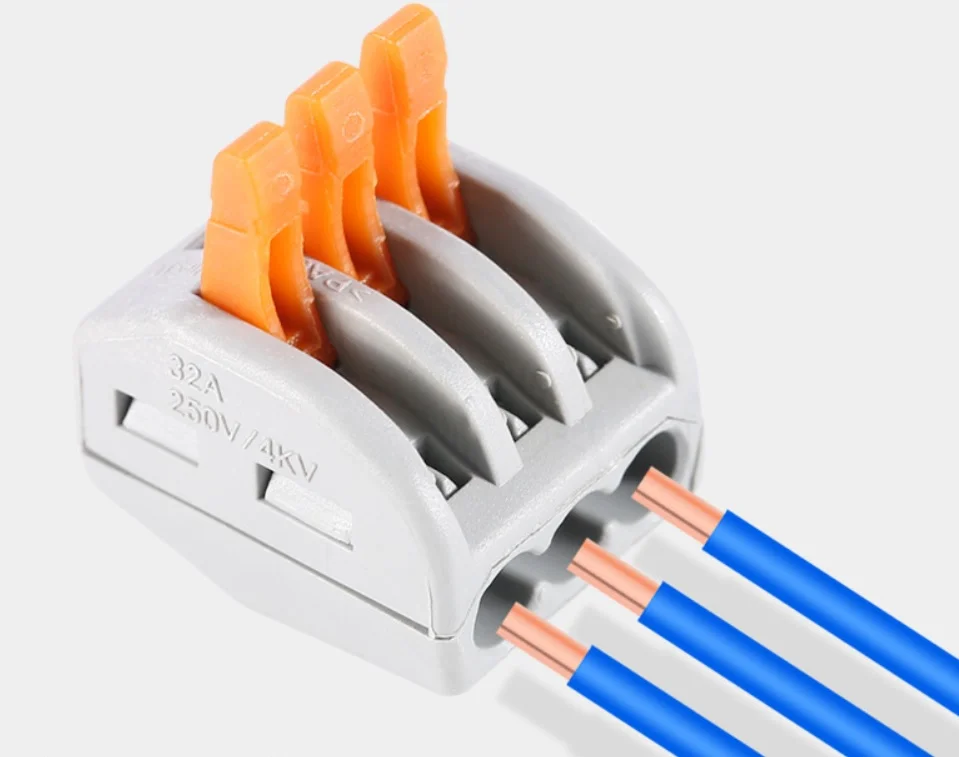 Клемма соединительная 2х контактная и 3х контактная Wago/ВАГО, клемма ...