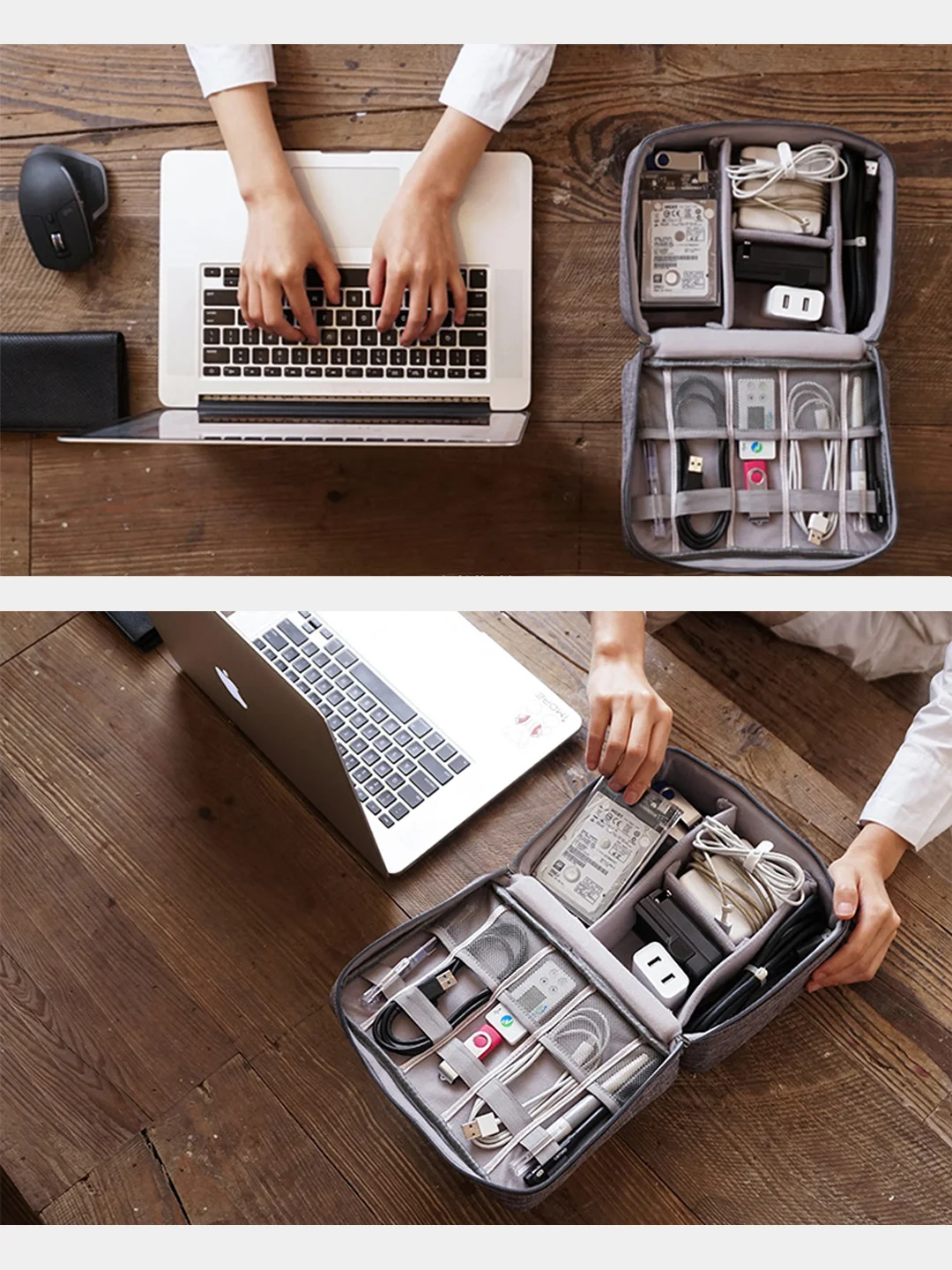 Сумка органайзер для хранения кабелей, проводов, аксессуаров за 449 ...