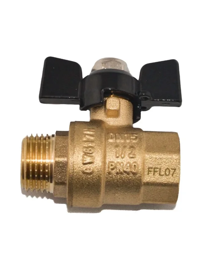 Кран латунный шаровый TIM 1/2 ВН-НР, ручка-бабочка за 800 ? купить в ...