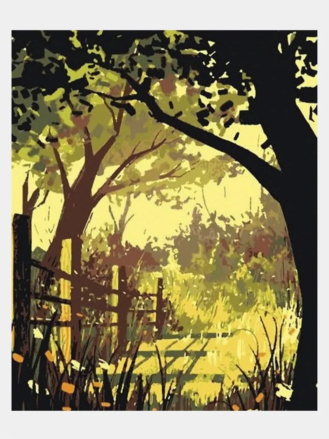 Картина по номерам на холсте с подрамником 50х40 \"За изгородью\" за 499 ...