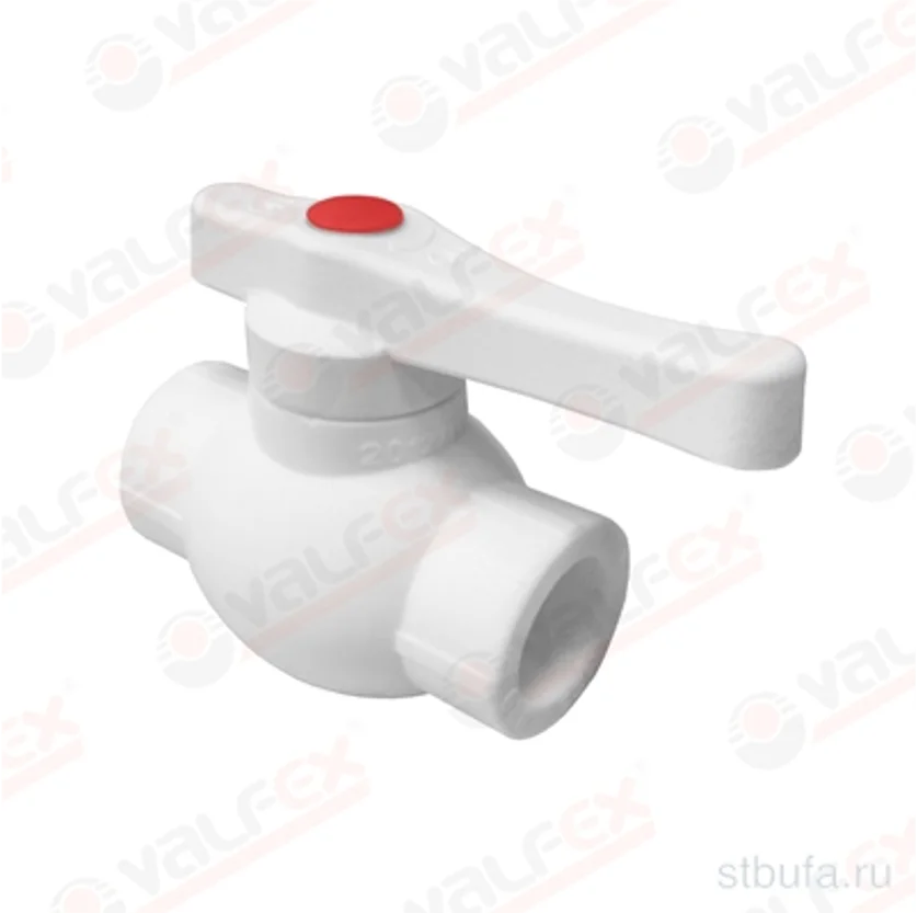 Кран шаровой 25 мм полипропиленовый с металлическим шаром Valfex за 133 ...