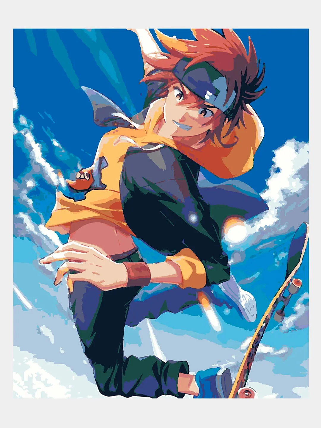 Картина по номерам аниме на холсте с подрамником 50х40 см \"Рэки\" за 499 ...