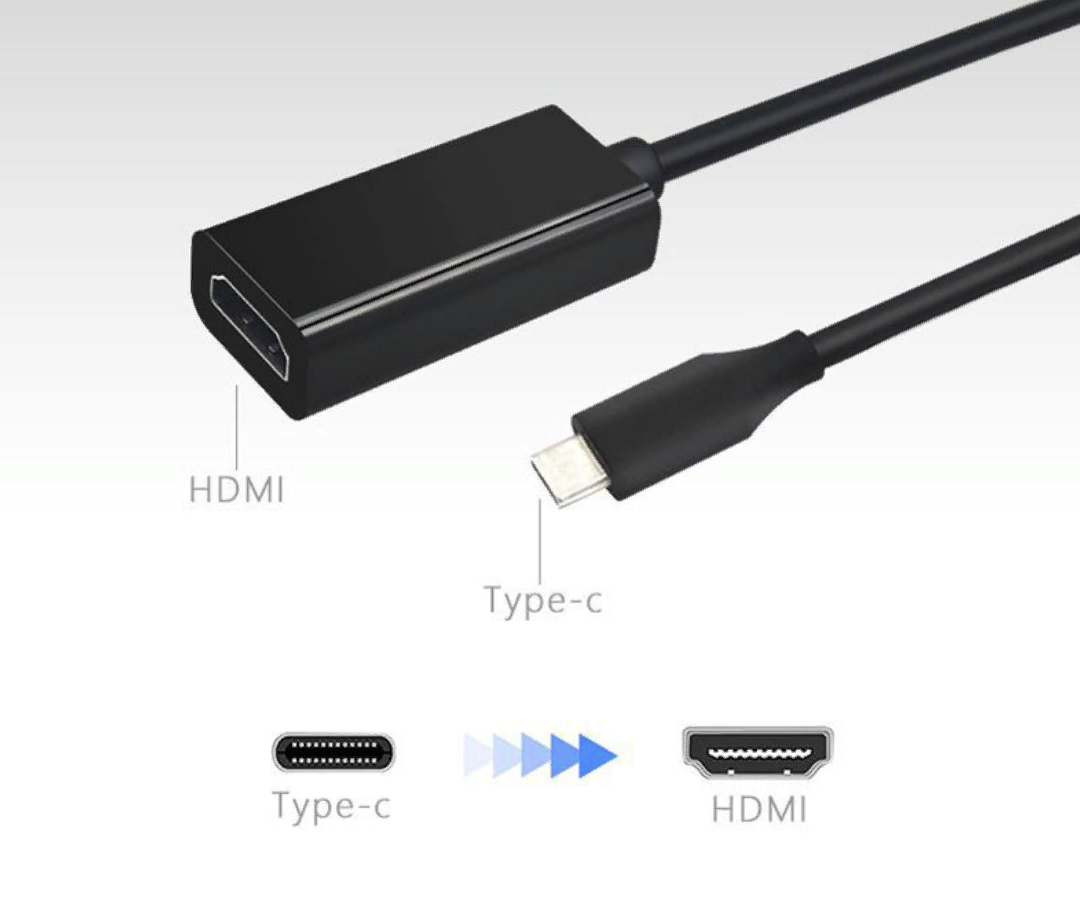 Type-с на HDMI кабель-переходник, 4K для macbook, ноутбука и смартфона USB  3.1 купить по низким ценам в интернет-магазине Uzum (889212)