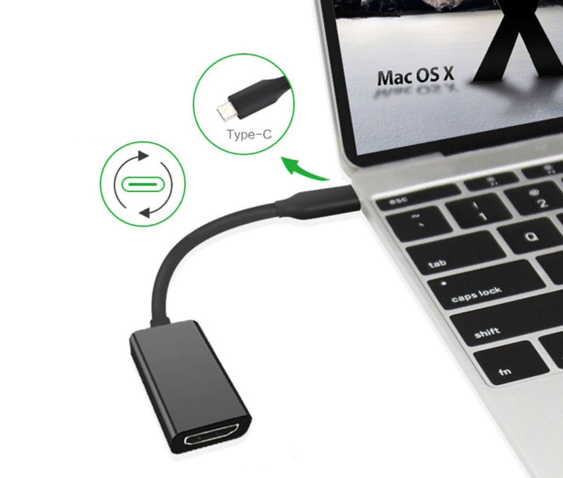 Type-с на HDMI кабель-переходник, 4K для macbook, ноутбука и смартфона USB  3.1 купить по низким ценам в интернет-магазине Uzum (889212)