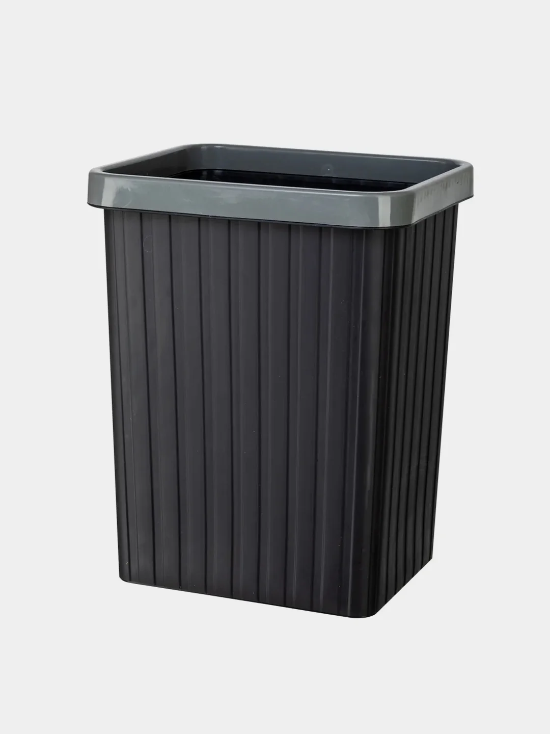 HDB-035-16 Бак д/мусора 16л прямоугольный, черный/серый, полипропилен ...