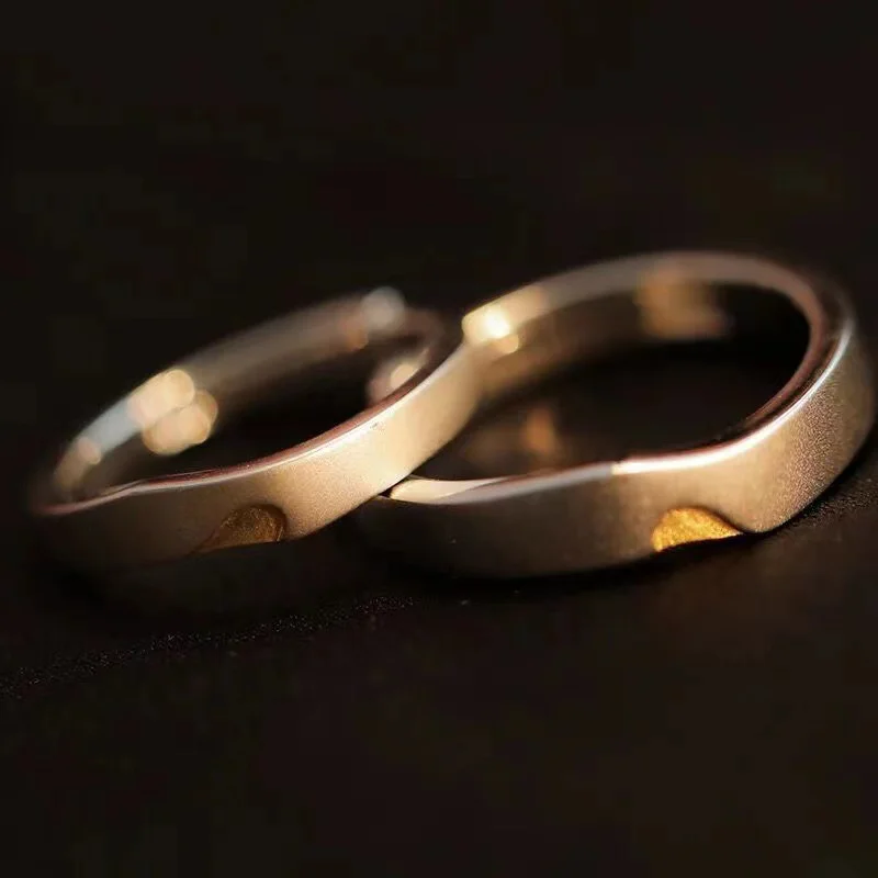 Обручальные парные кольца, кольца для влюбленных, кольца унисекс, набор ...