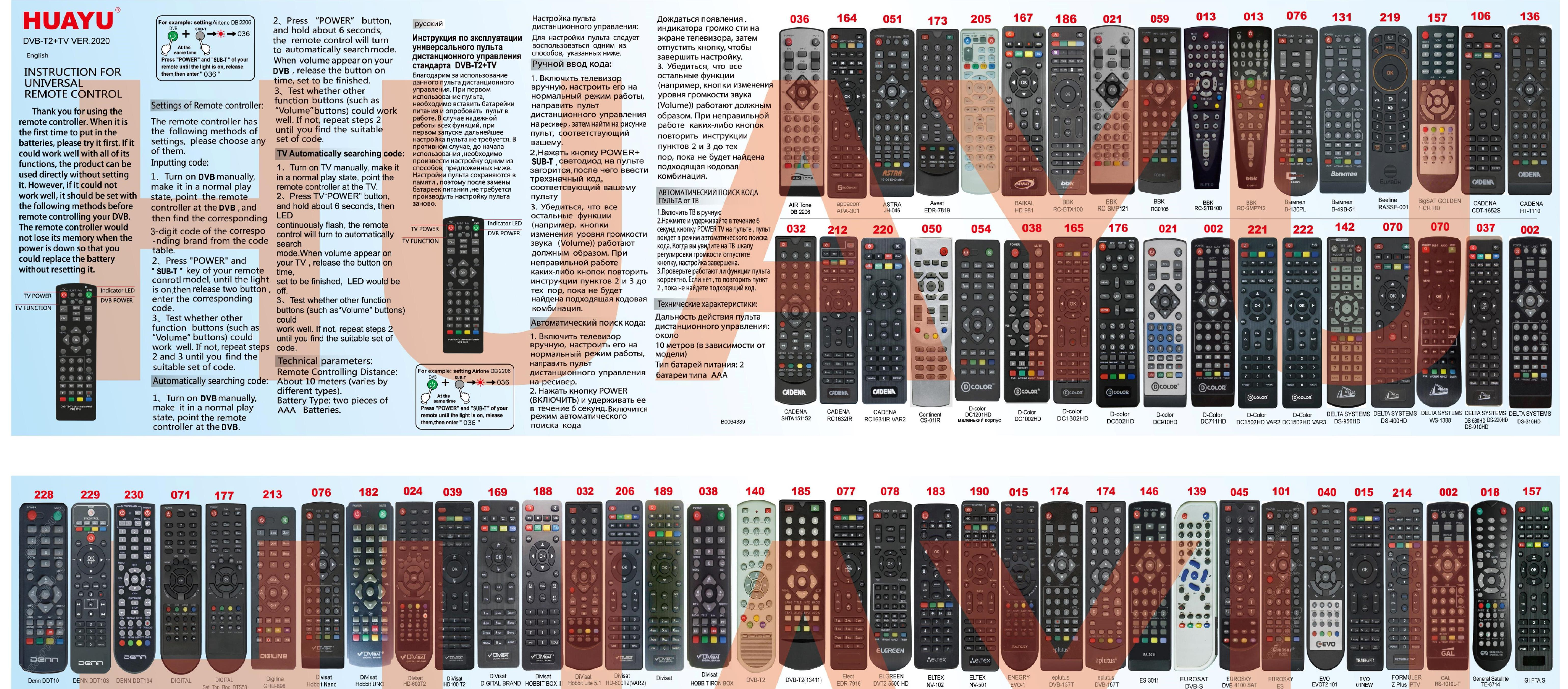 Универсальный пульт dvb t2 инструкция. Универсальный пульт Huayu DVB-t2+TV ver.2020. Пульт универсальный Huayu DVB t2+2 Universal Control.