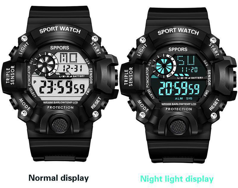 Часы наручные мужские, спортивные часы, тактические, противоударные, электронныечасы купить по цене 349 ₽ в интернет-магазине KazanExpress